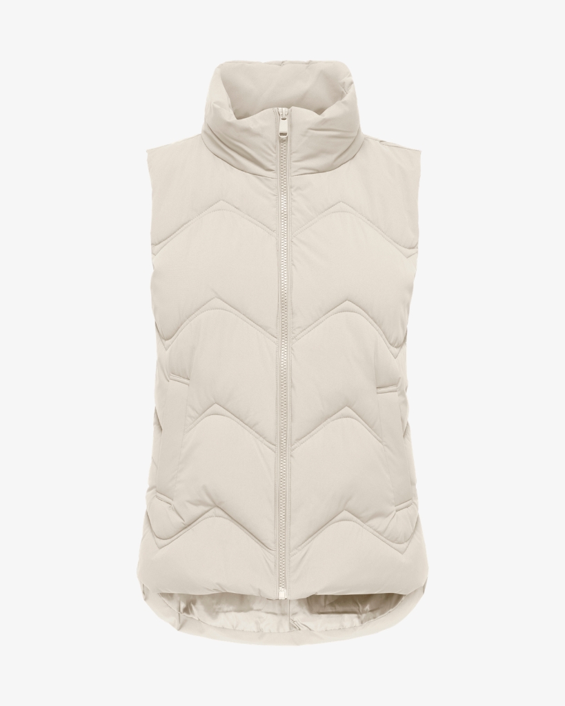 JDY Power Kort Vest Sand