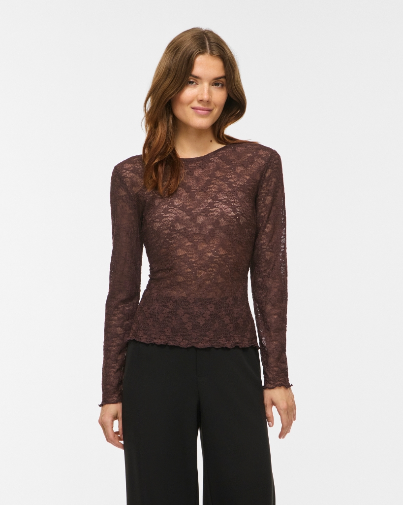 Vila Vifay Bluse Brun