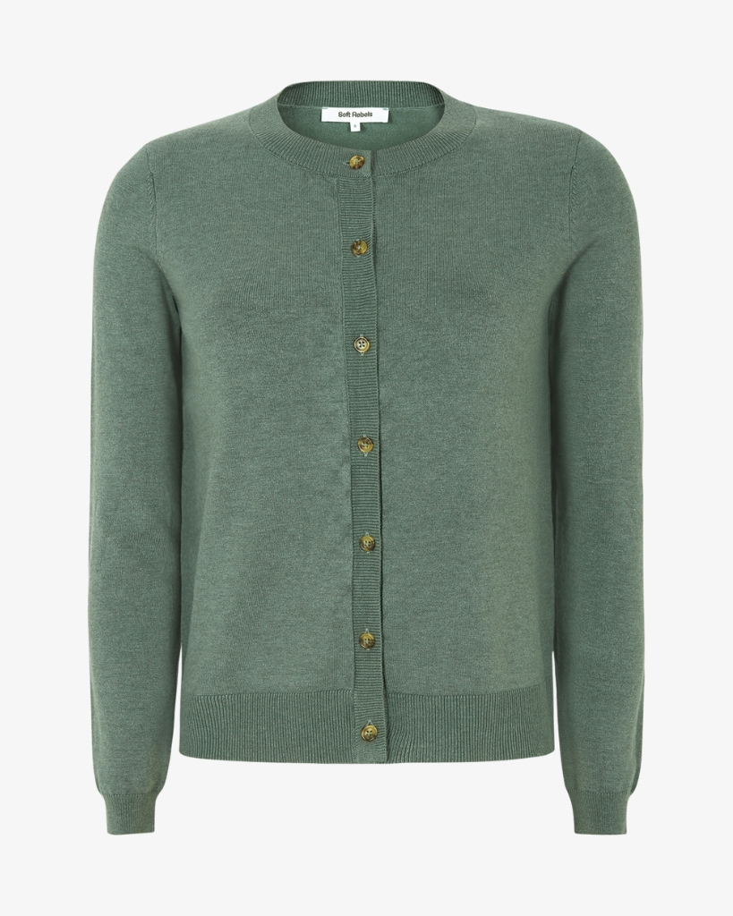 Soft Rebels Marla Cardigan Grøn