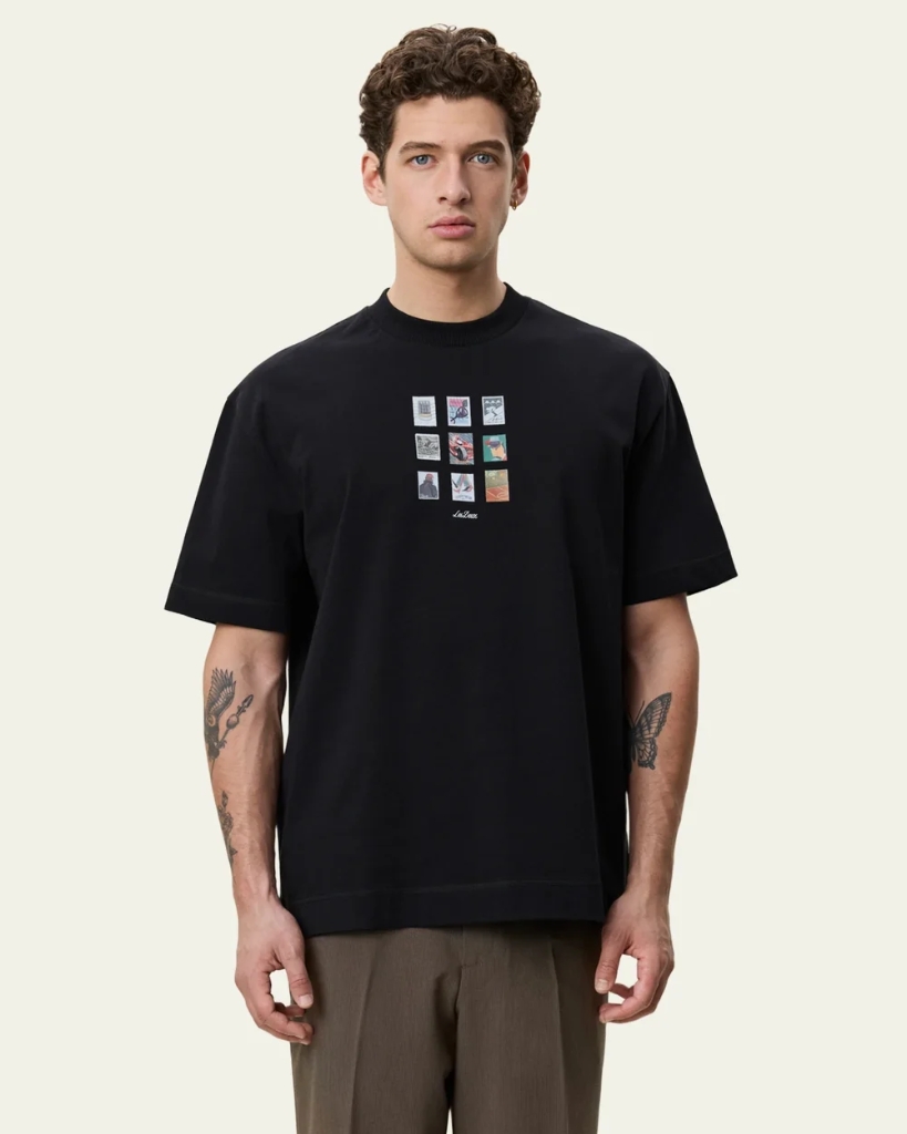 Les Deux Stamp T-Shirt Sort
