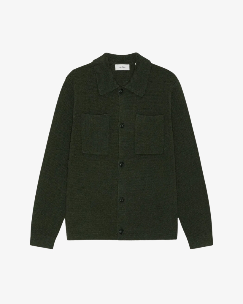 Les Deux Milano Strik Overshirt Grøn