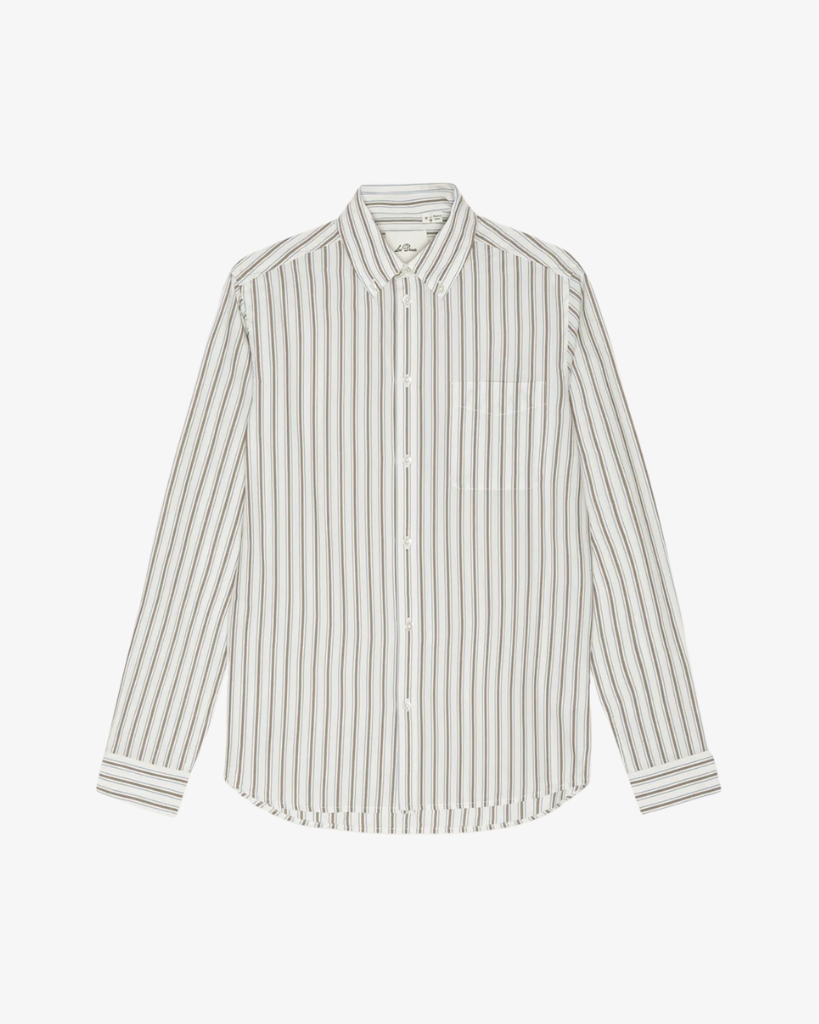 Les Deux Stribet Poplin Skjorte