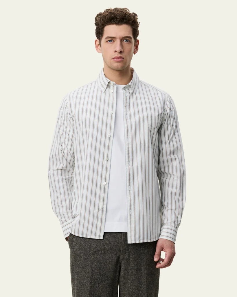Les Deux Stribet Poplin Skjorte