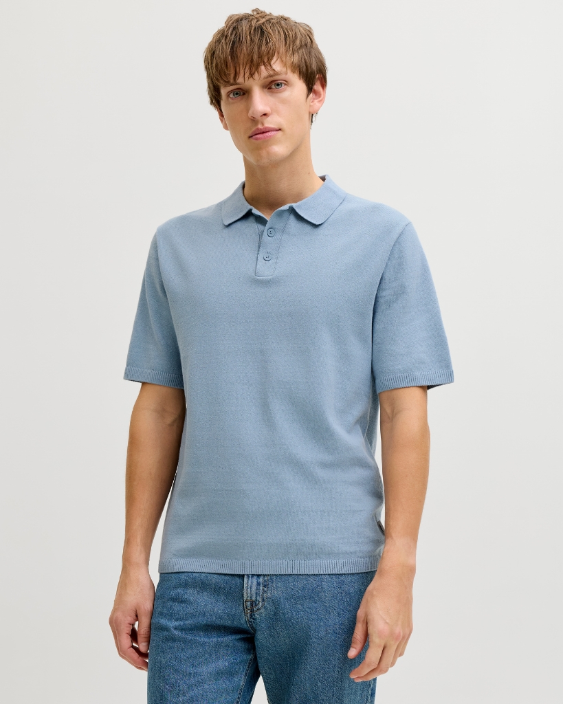 JJ Rebel Callum Strik Polo Blå