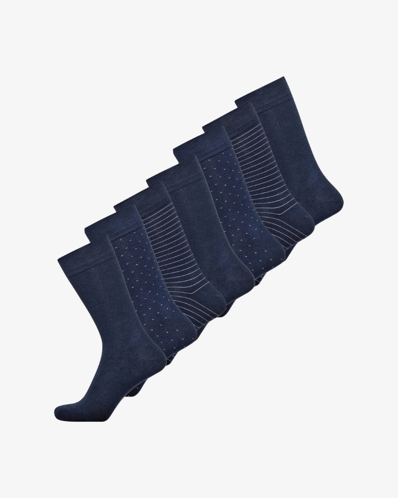 JBS 7-Pak Bambus Strømper Navy