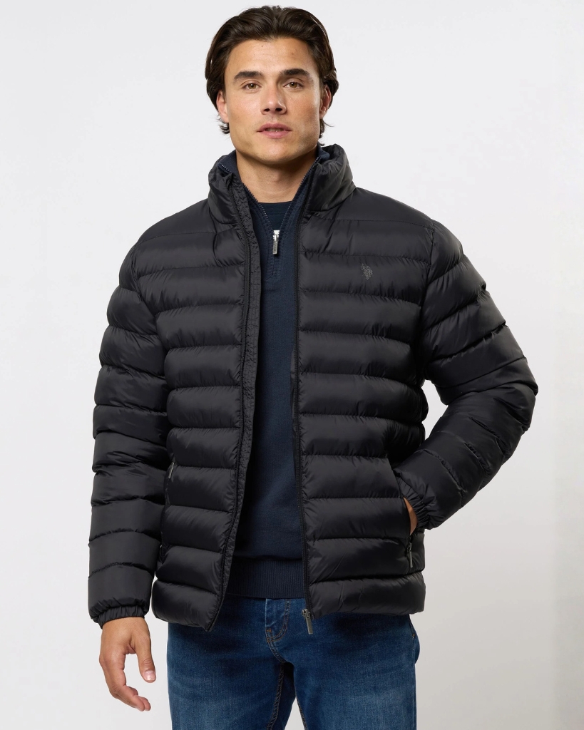 USPA Anton Puffer Jakke Sort