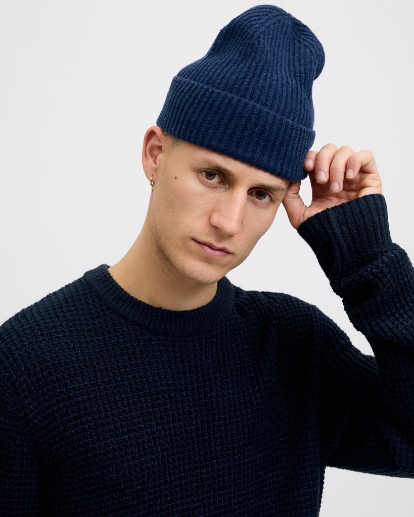 Jack Jones Copenhagen Beanie Dark Navy