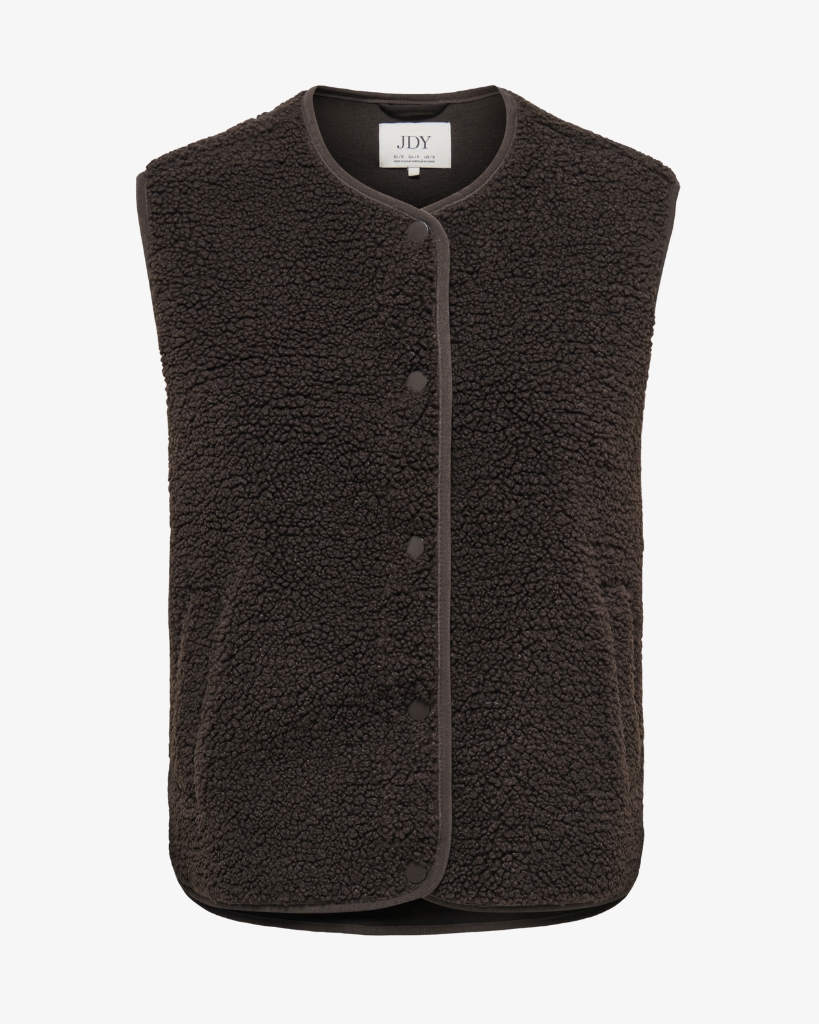 JDY Simina Teddy Vest Brun