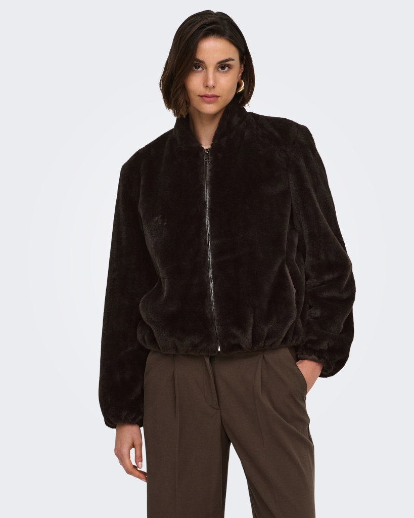JDY Macy Faux Jakke Brun