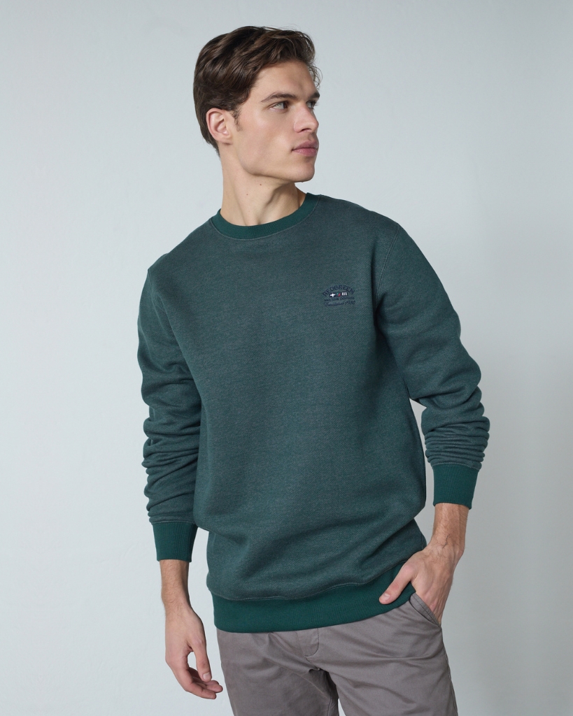 Redgreen Floyd O-Neck Sweatshirt Mørkegrøn