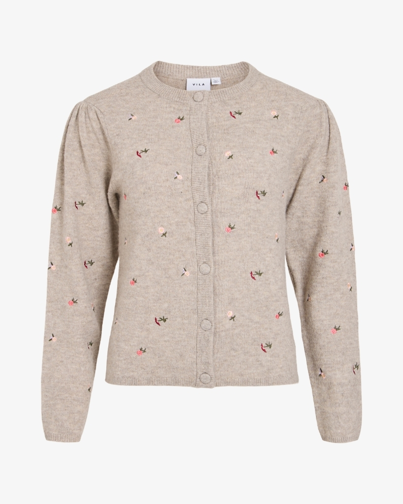 Vila Visenea Cardigan Sand