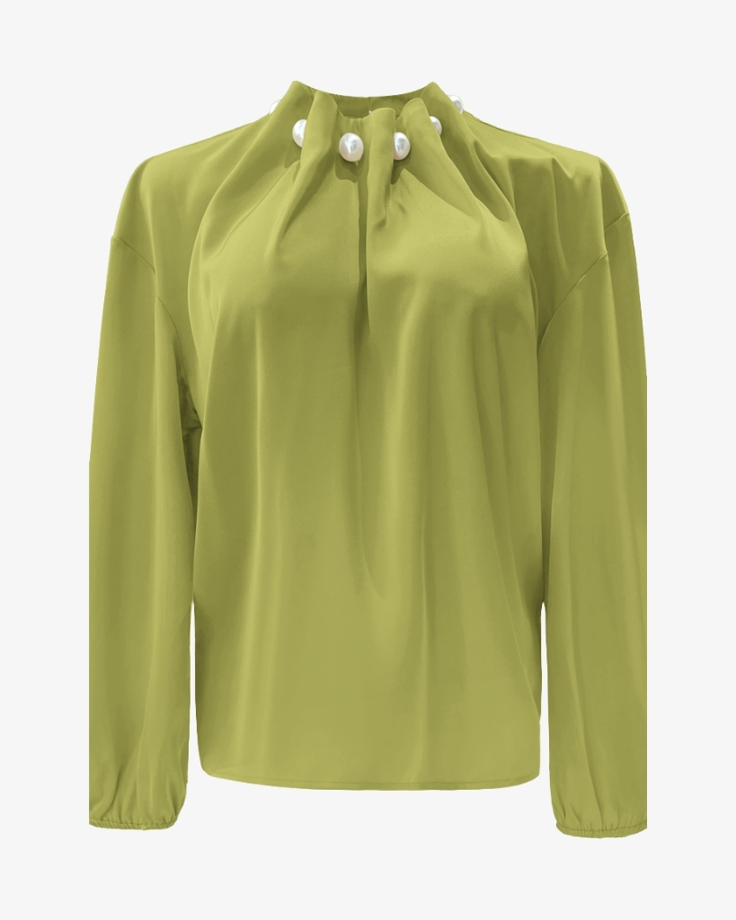 Liberte Pip Bluse Avocado-grøn
