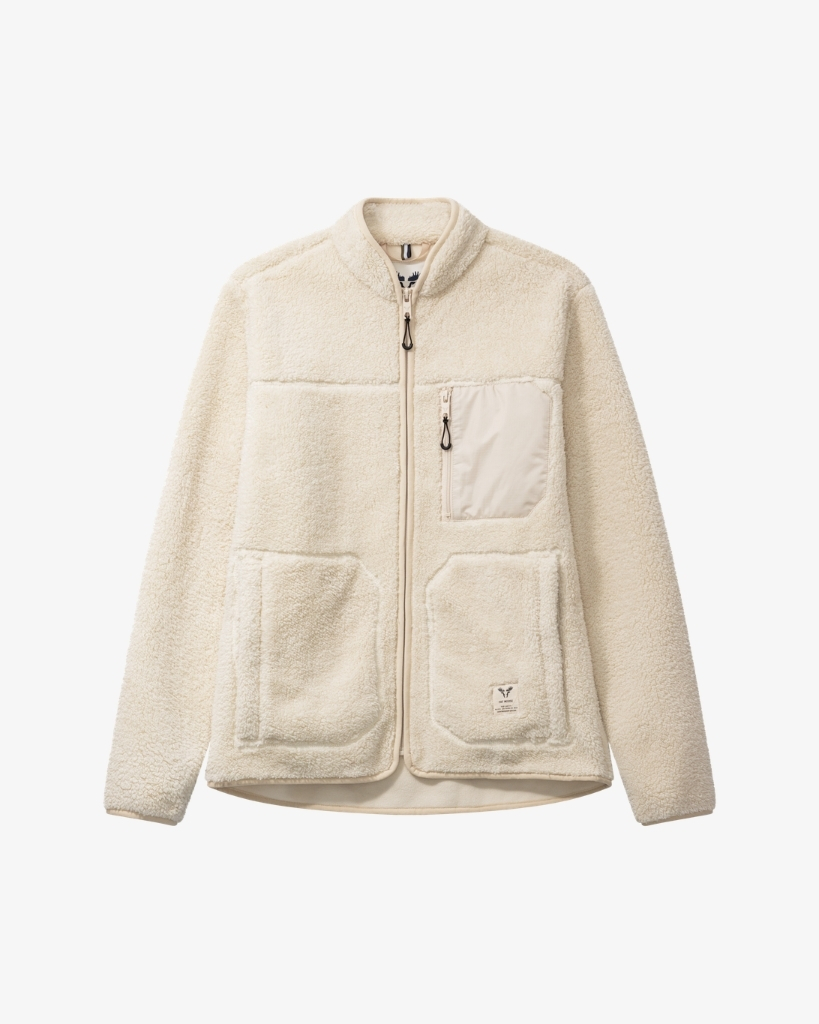 Fat Moose Wood Fleece Jakke Ecru