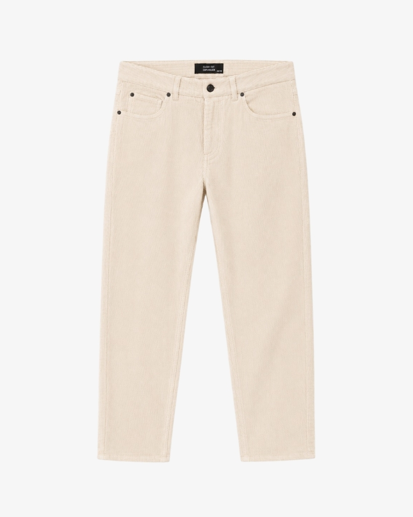 Clean Cut London Corduroy Bukser Ecru