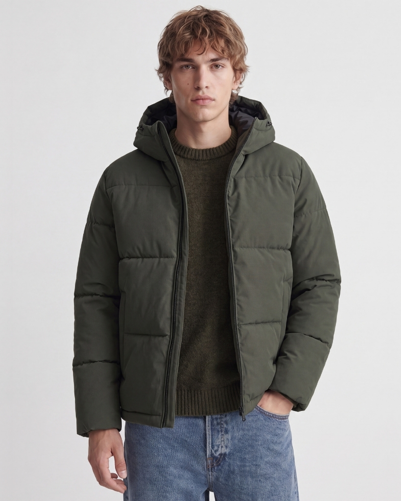 Jack Jones Galaxy Puffer Jakke Grøn