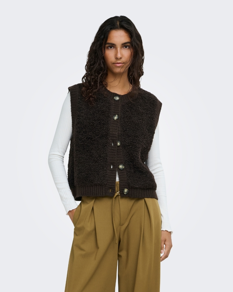 JDY Eira Life Vest Brun