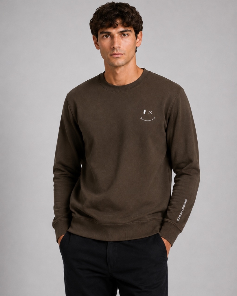 Clean Cut Patrick Sweatshirt Mørkebrun