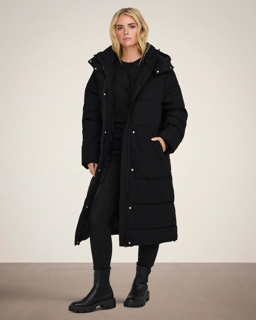 JDY Maja Lang Jakke Sort