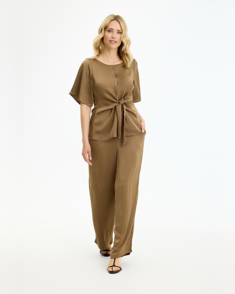 In Front Faye Bluse Brun