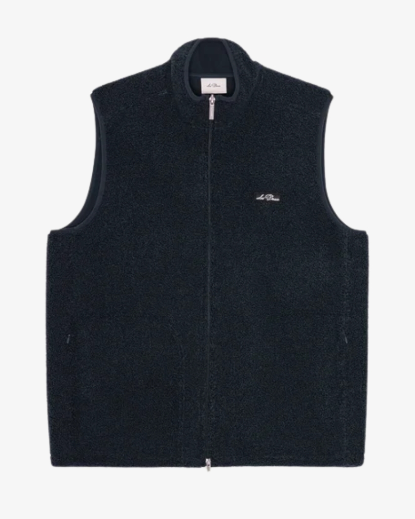 Les Deux Patch Teddy Vest Blå