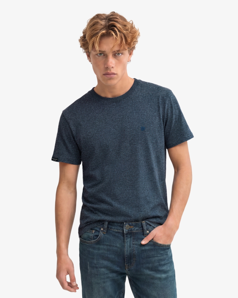 Superdry Embroidered Logo T-Shirt Blå