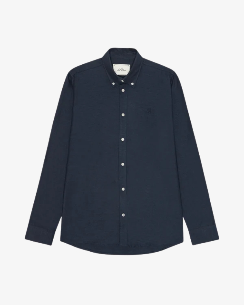 Les Deux Soft Flannel Skjorte Blå