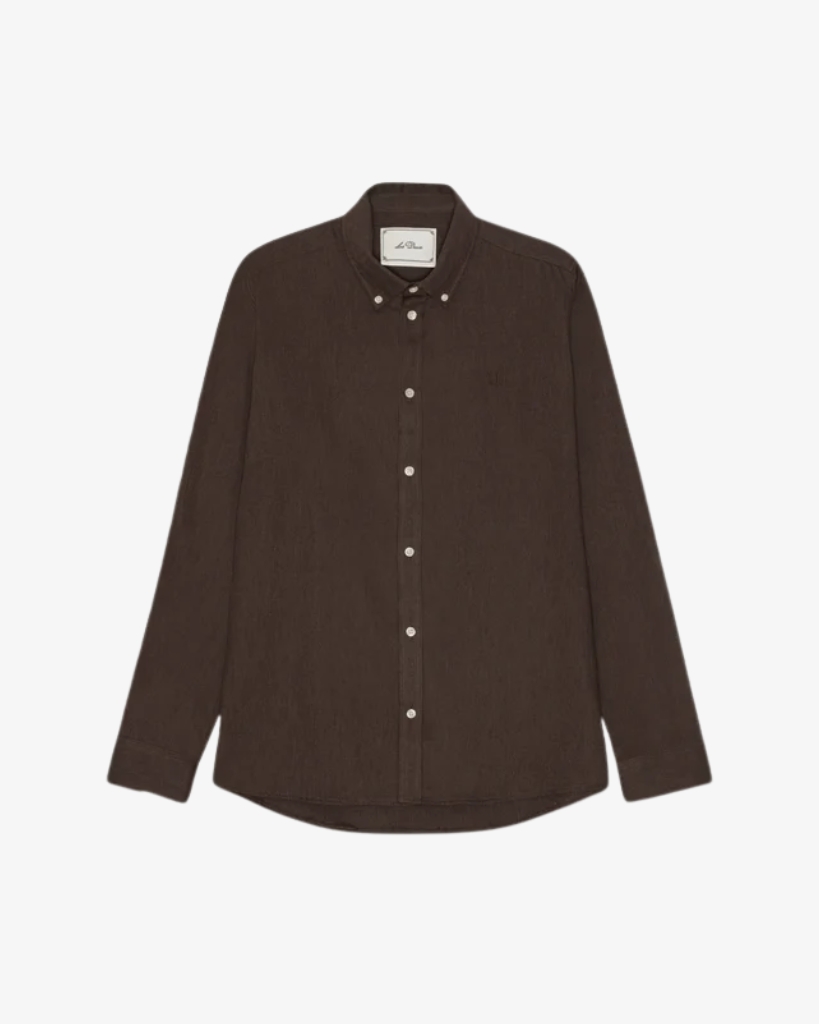 Les Deux Soft Flannel Skjorte Brun