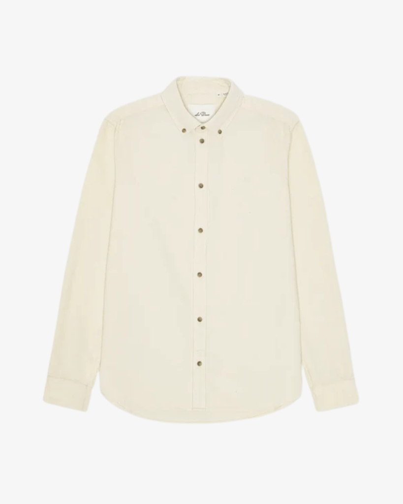 Les Deux Pinwale Corduroy Skjorte Creme