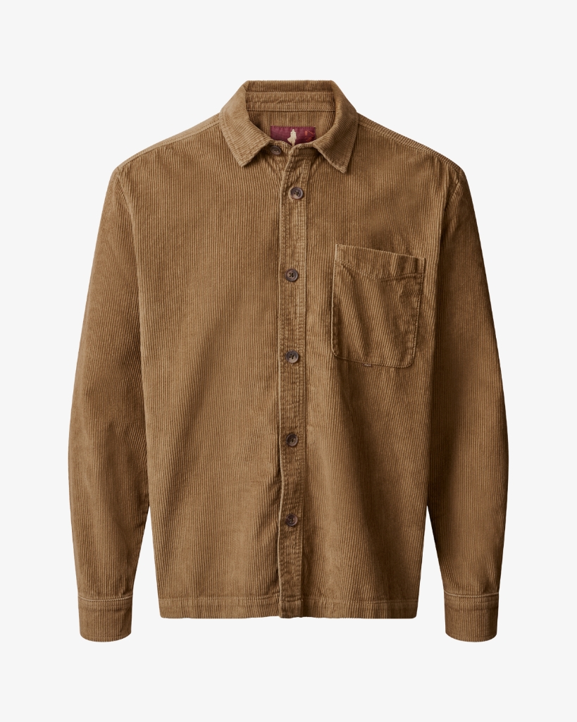 MCS Erik Corduroy Overshirt Brun