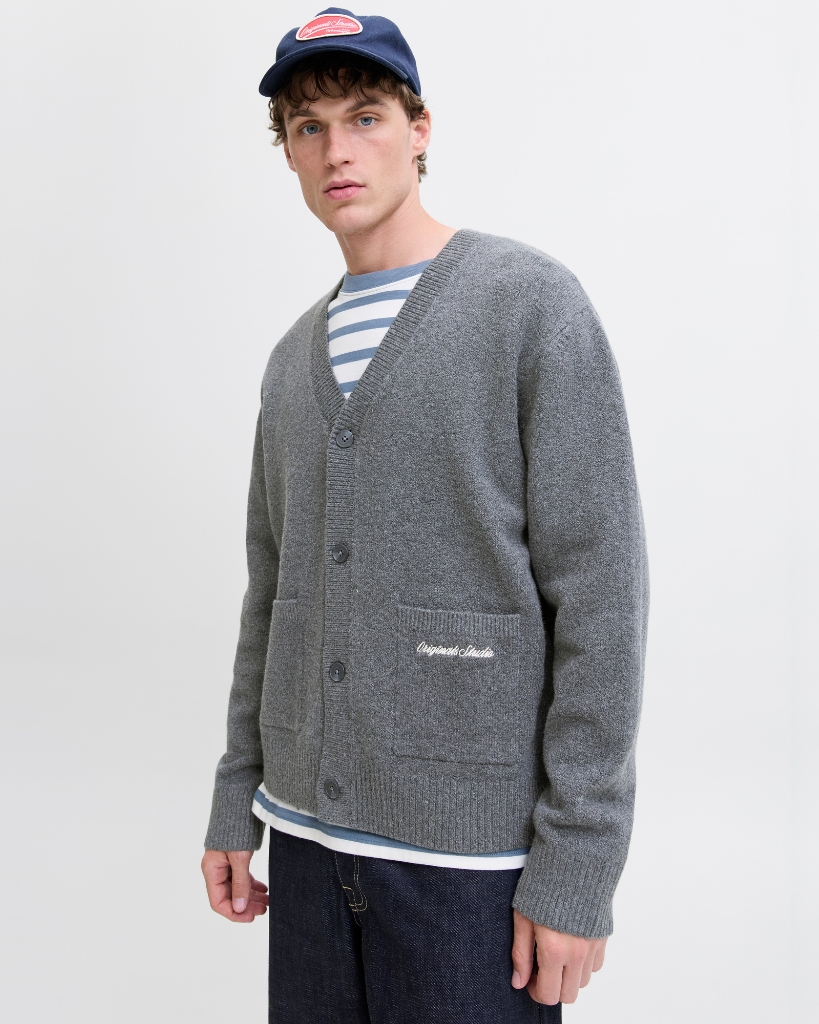 Jack Jones Norrebro Cardigan Grå