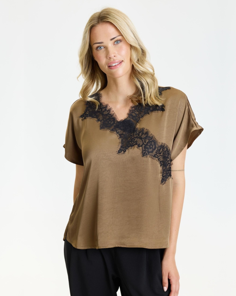 In Front Faye Bluse Brun