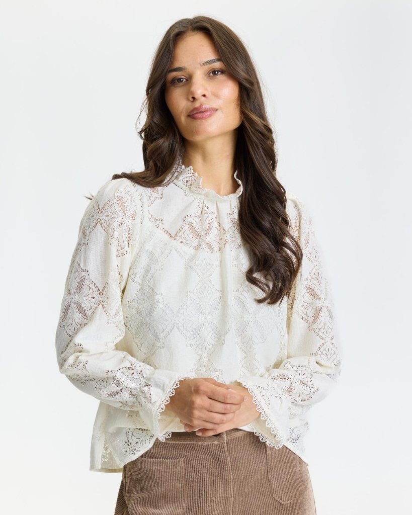 In Front Ariella Bluse Hvid