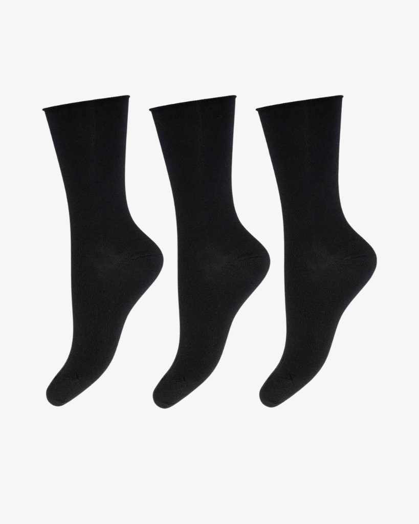 Decoy 3-pack Bambus Strømper Sort