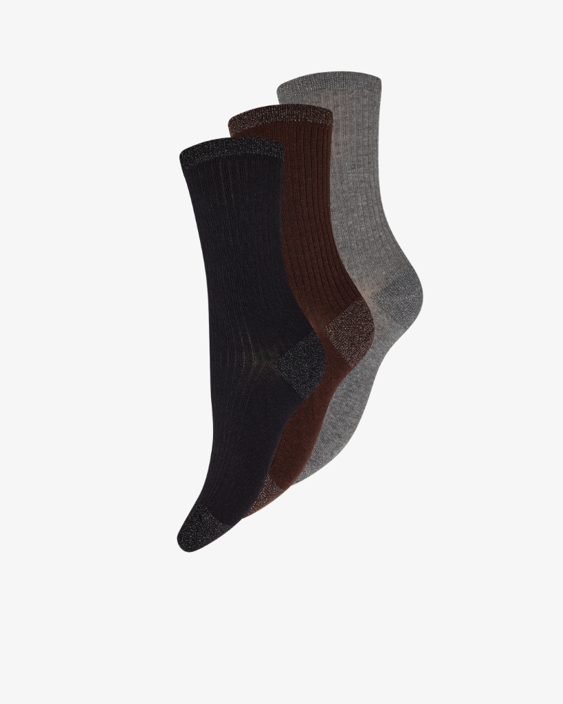 Decoy 3-pack Ankel Strømper