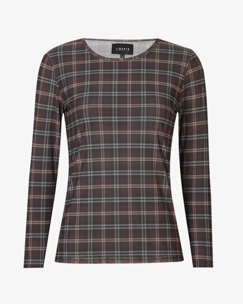 Liberte Mesh Bluse Brun