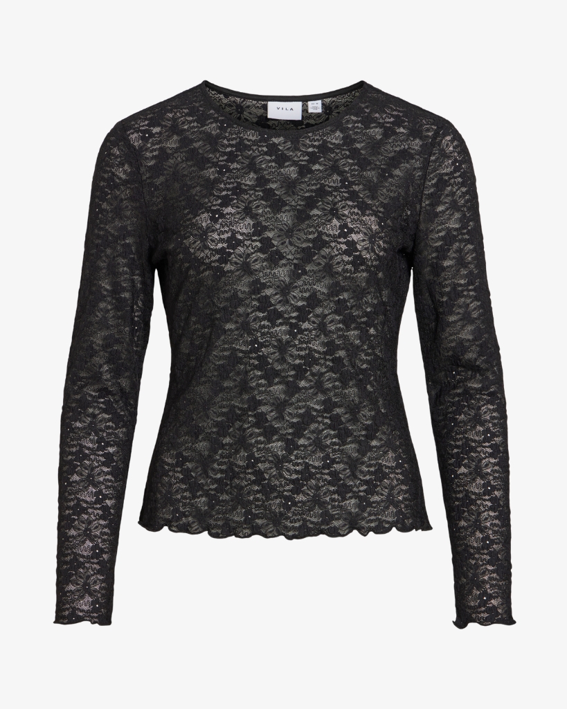 Vila Vifay Blonde Bluse Sort