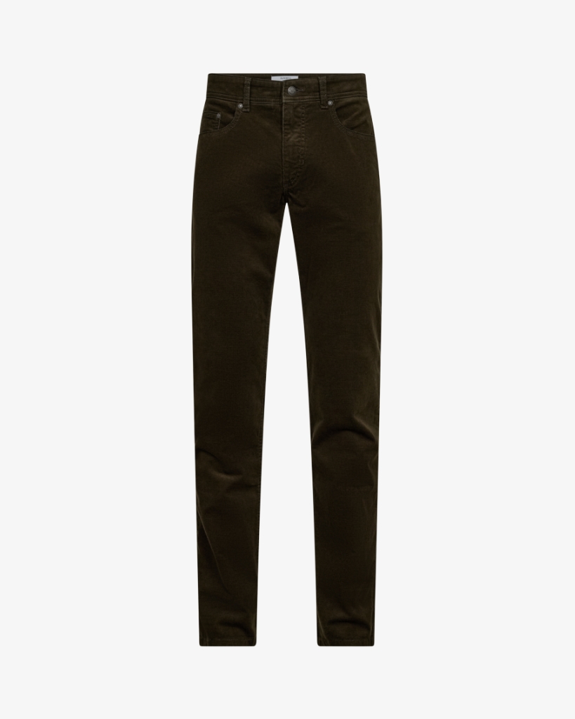 Sunwill Regular Fit Fløjlsbukser Mørkegrøn