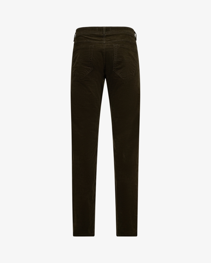 Sunwill Regular Fit Fløjlsbukser Mørkegrøn