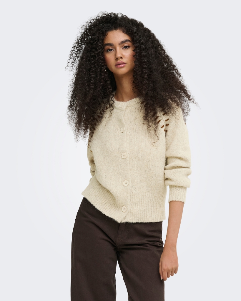 JDY Zoey Ella Cardigan Creme