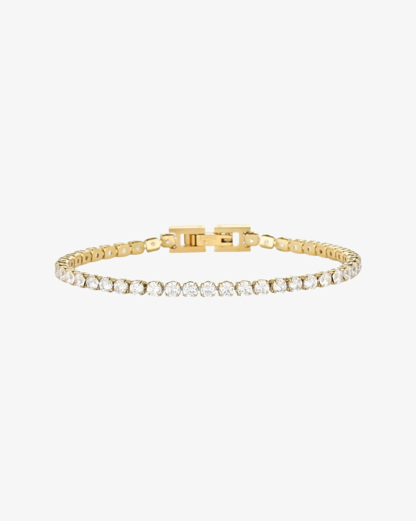 Marea Tennis Armbånd 18,5 cm Guld