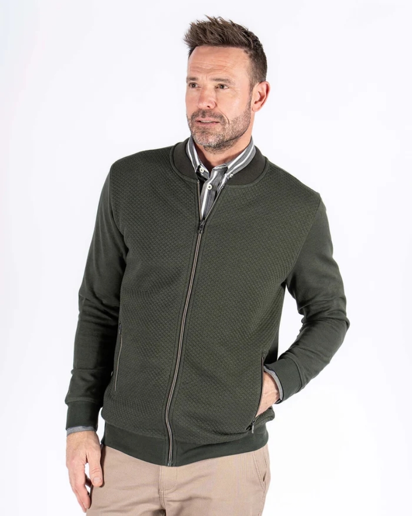 Pre End Carlton Cardigan Grøn