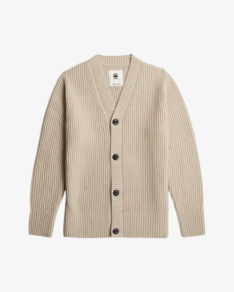 G-Star Essential Strik Cardigan Beige