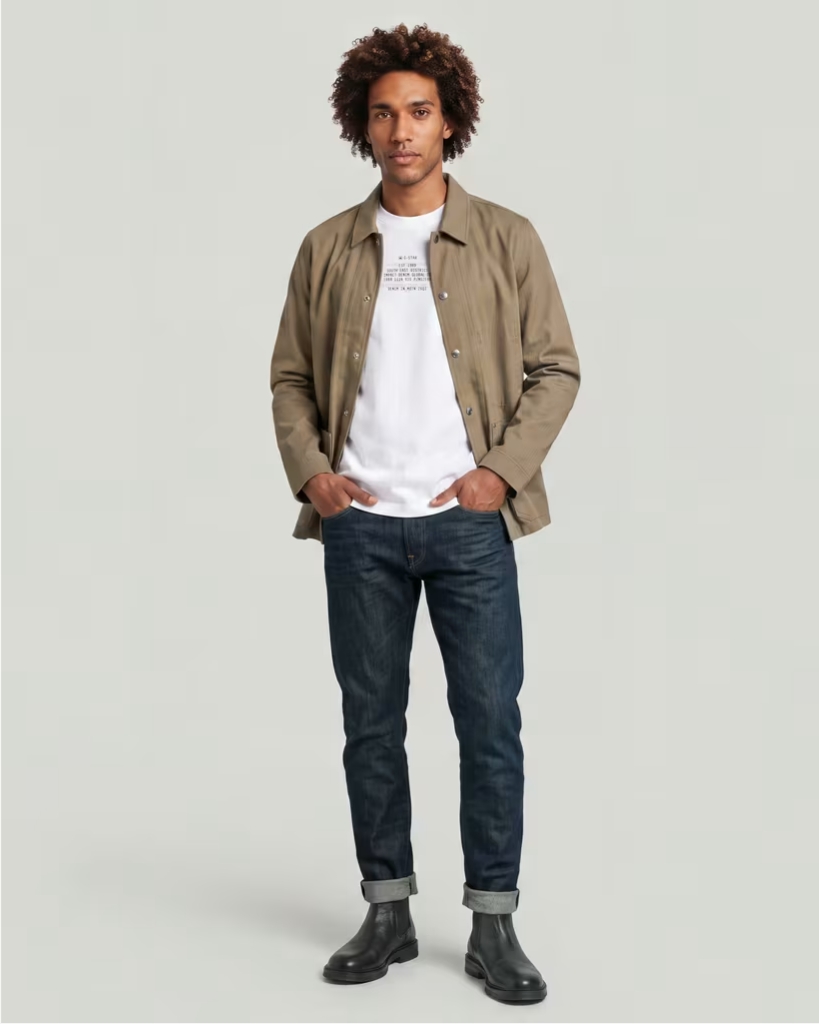 G-Star Multi Text Relaxed T-Shirt Hvid