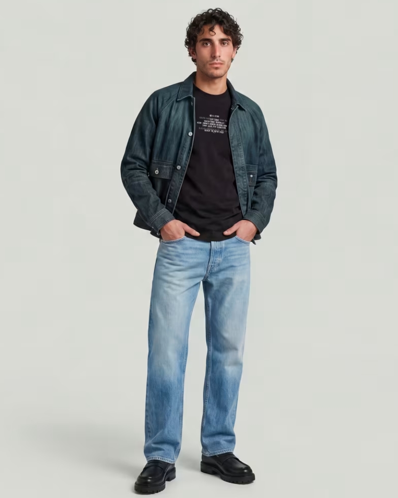 G-Star Multi Text Relaxed T-Shirt Sort