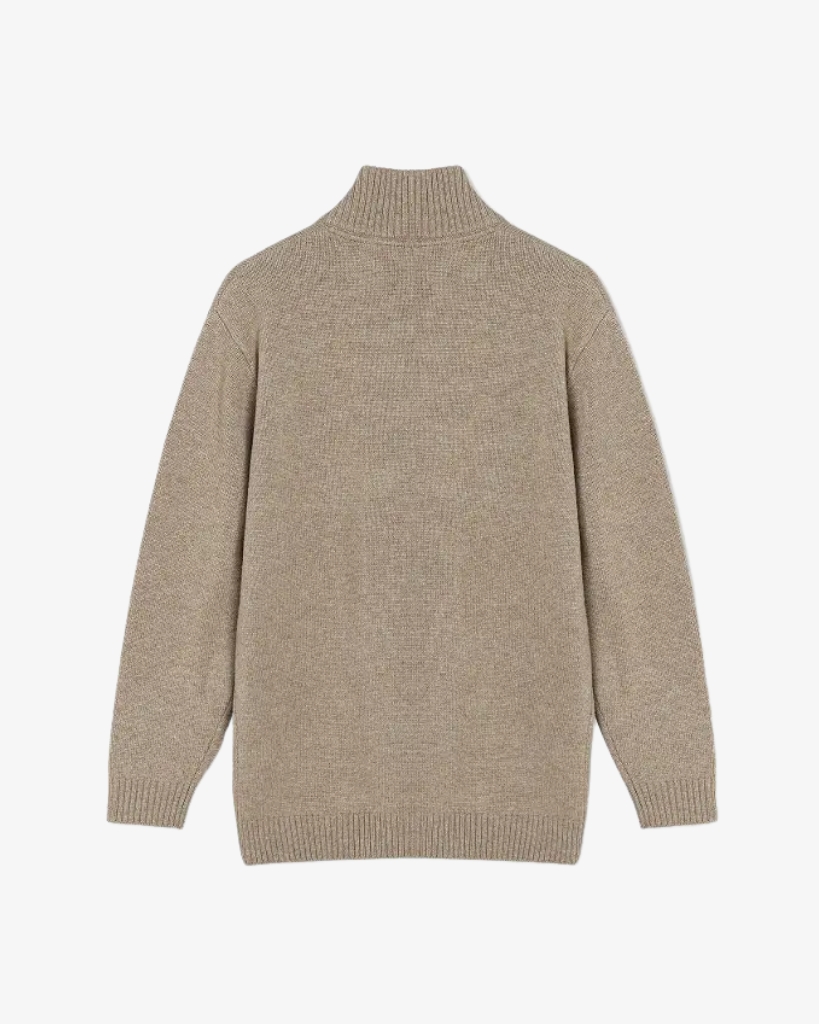 Signal Vincent Logo Half-zip Strik Sand