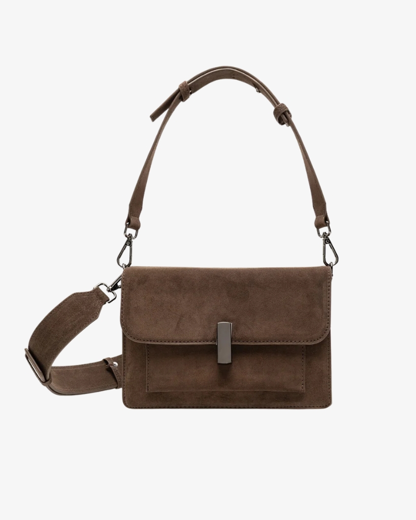 Noella Adele Bag Real Suede Brun