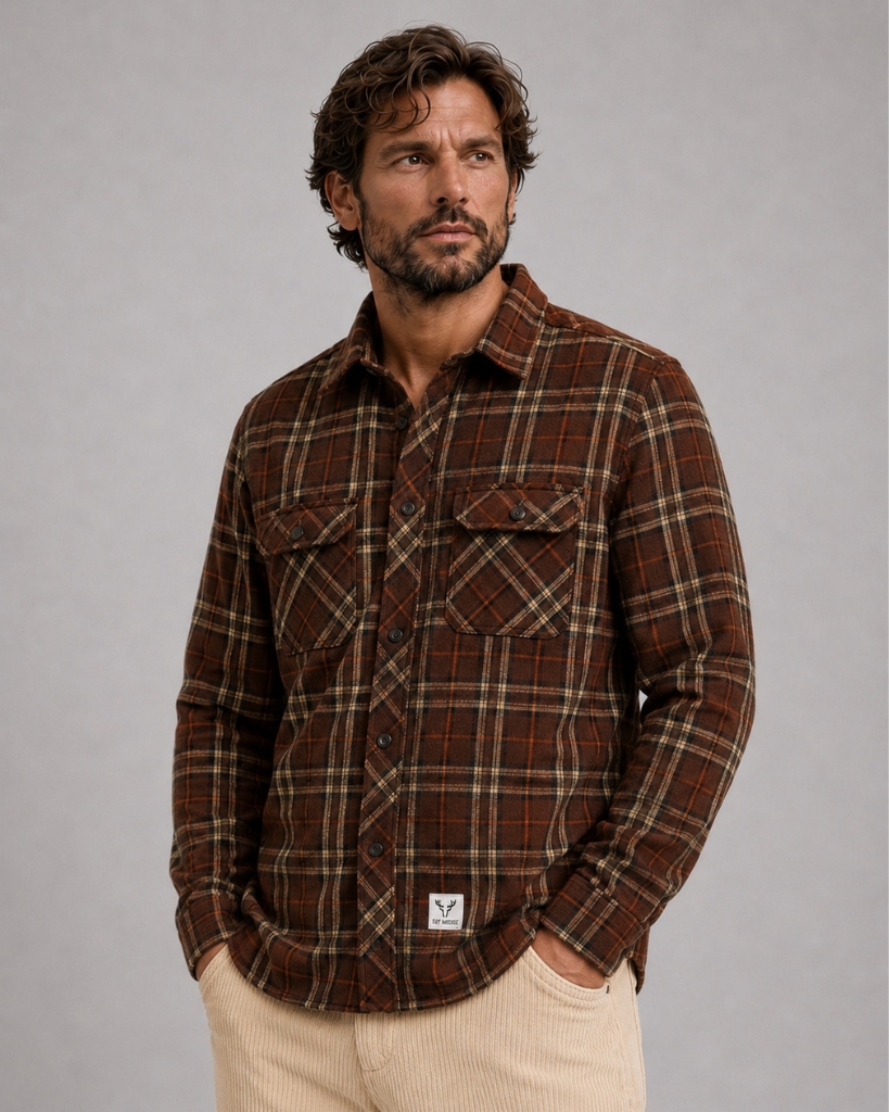 Fat Moose New Adrian Overshirt Brun