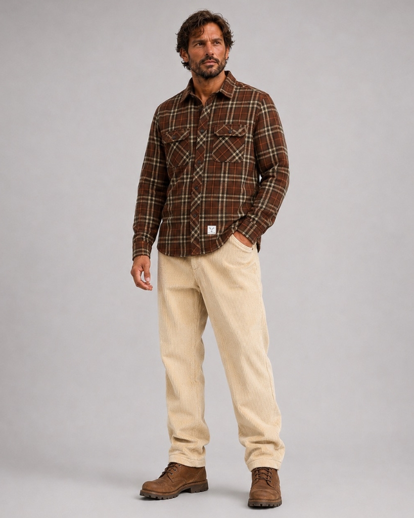 Fat Moose New Adrian Overshirt Brun