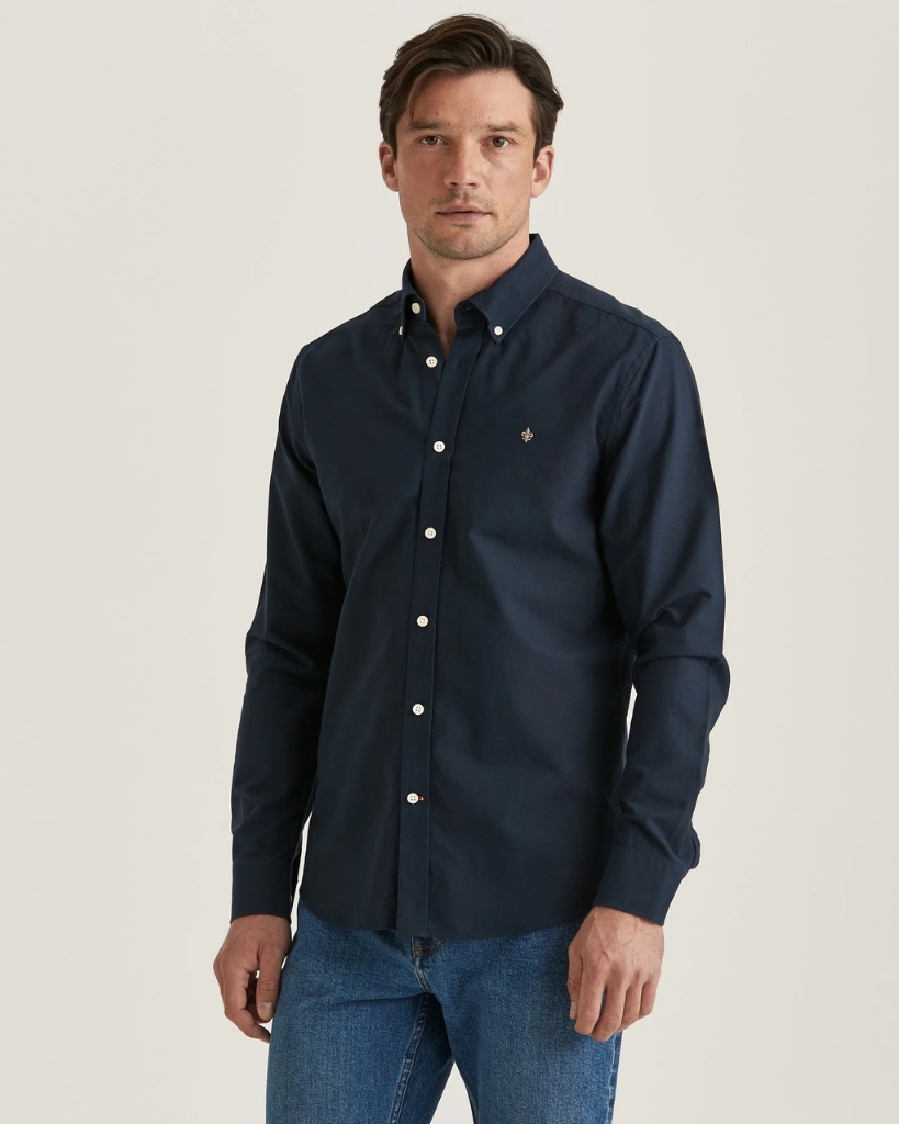 Morris Oxford Skjorte Navy