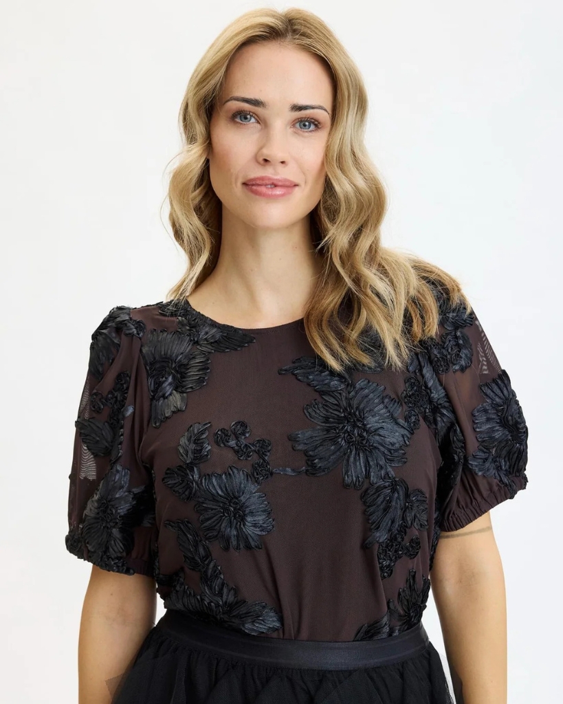 In Front Cadeau Bluse Brun